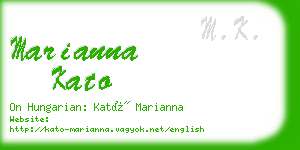 marianna kato business card